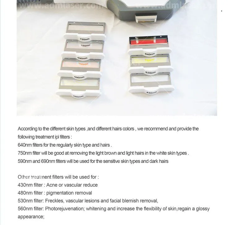 Beauty Salon Use Facial Care Skin Rejuvenation Portable Ipl Hair Removal Machine