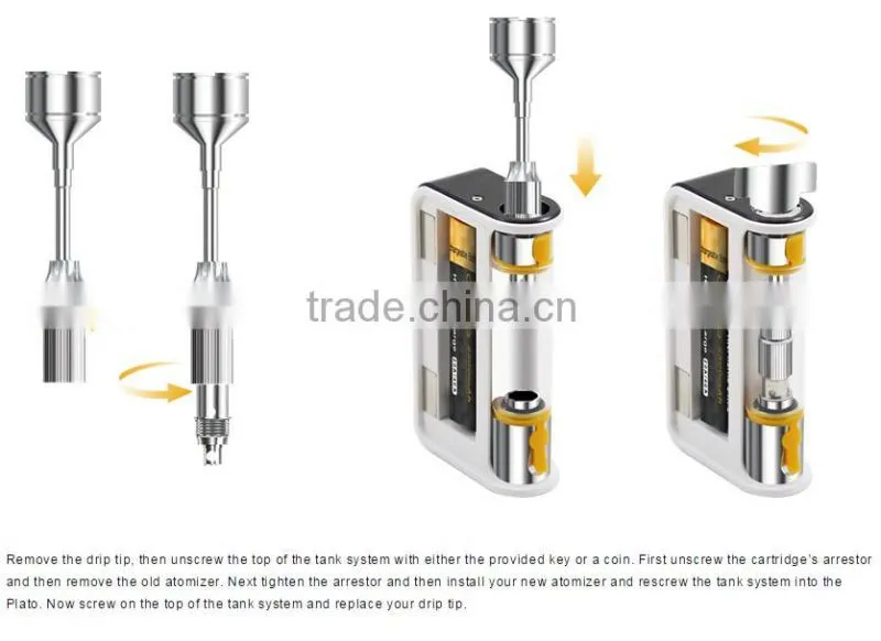 large stock Aspire Plato 50w TC kit with tank build in plato kit 50W TC start kit