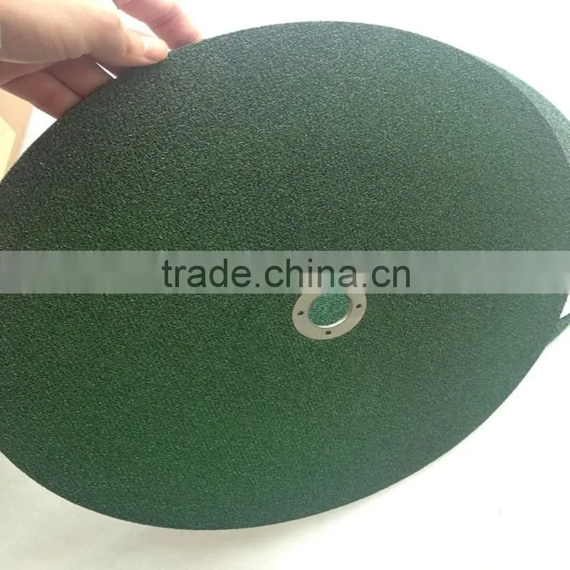 Green color cutting disc for inox