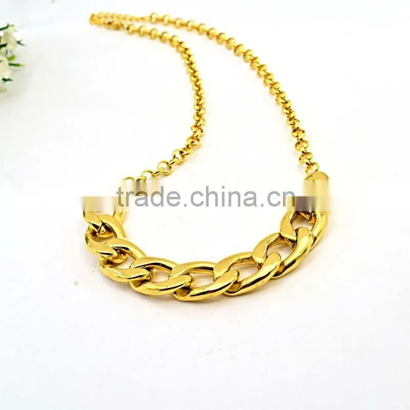 Woman Jewellery 2016 Big Necklace Dubai Gold Jewelry Set