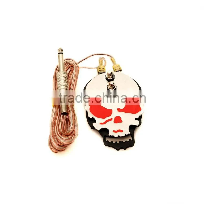 Red Skull designs Individuality Power Pedal Generator For All Kinds of Power Supply of price cheap Tattoo Machine ink