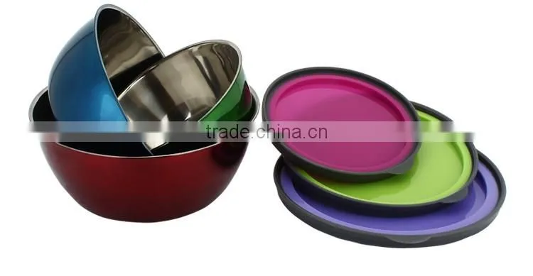 china tableware factory food garde lock and lock stainless steel baby food container with silicone lid