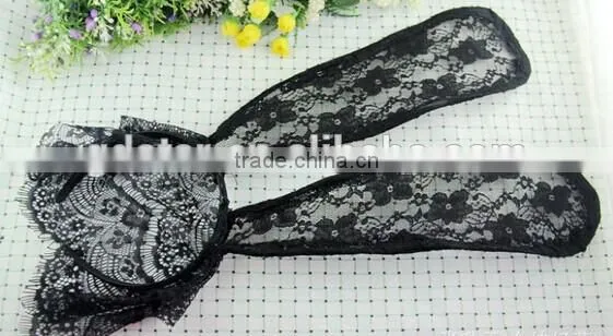 Hot sale Custom Logo Lace Bunny Ears For Party