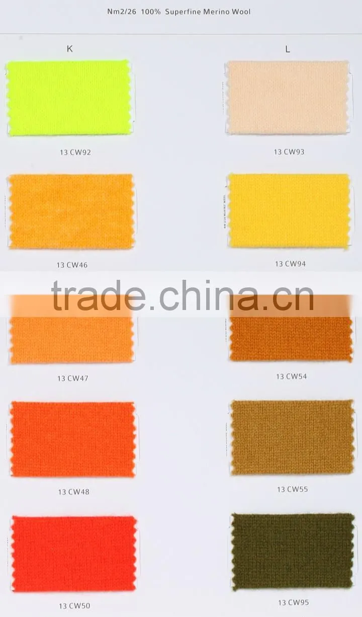 woolen 2/26nm 100% merino wool yarn, 80s tops mercerized