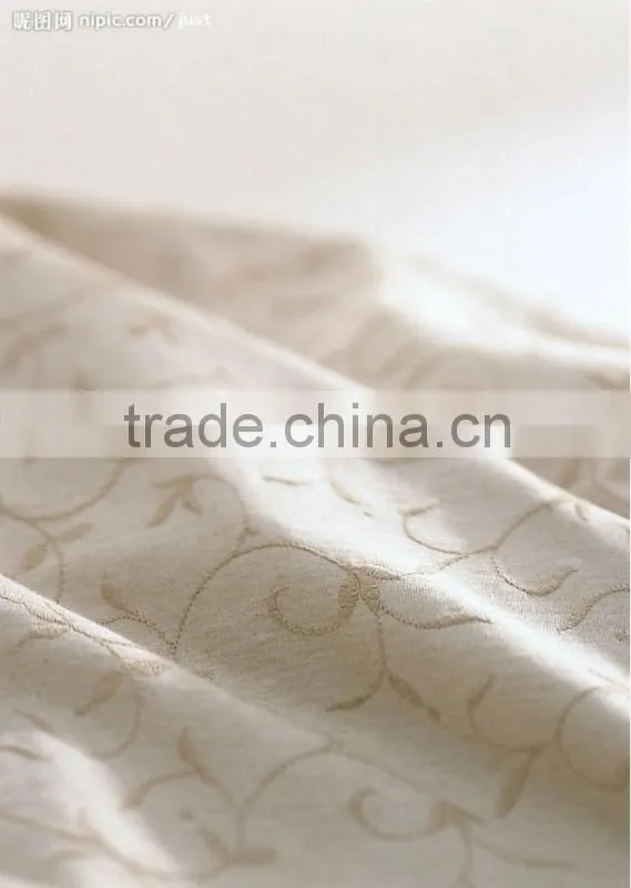 100%cotton dyed solid color jacquard fabric