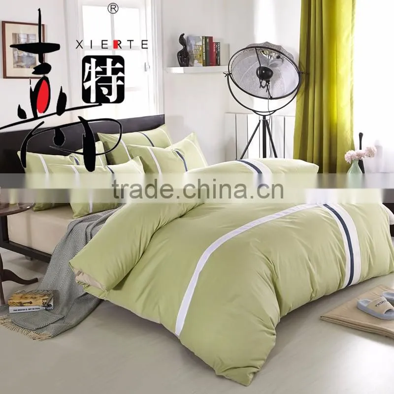 2016 wholesales new solid color cheap 100% cotton bedding set