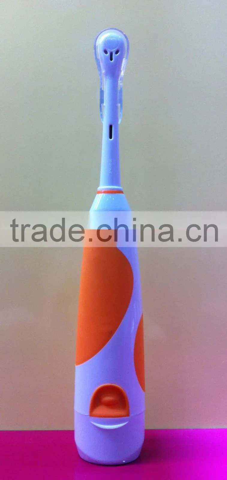 round brush head toothbrush adult electric toothbrush with cap