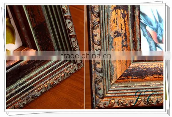 2015 Hot Sale Nostalgic Family Wood Photo Frame For Wholesale