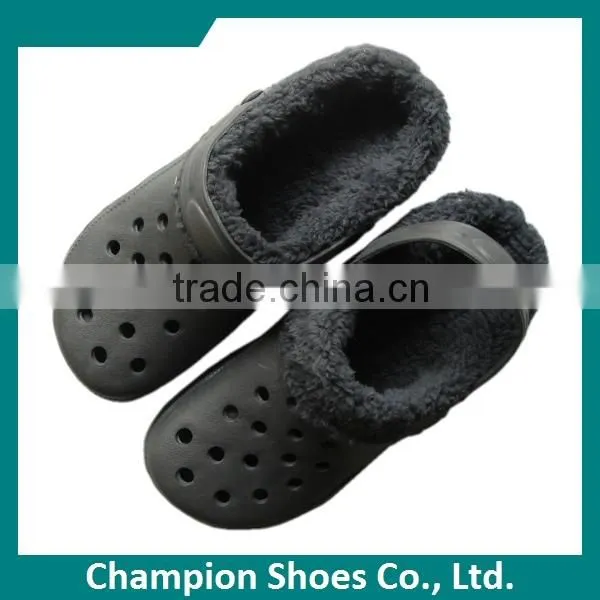 Colorful EVA Winter Clogs With Fur Wholesale