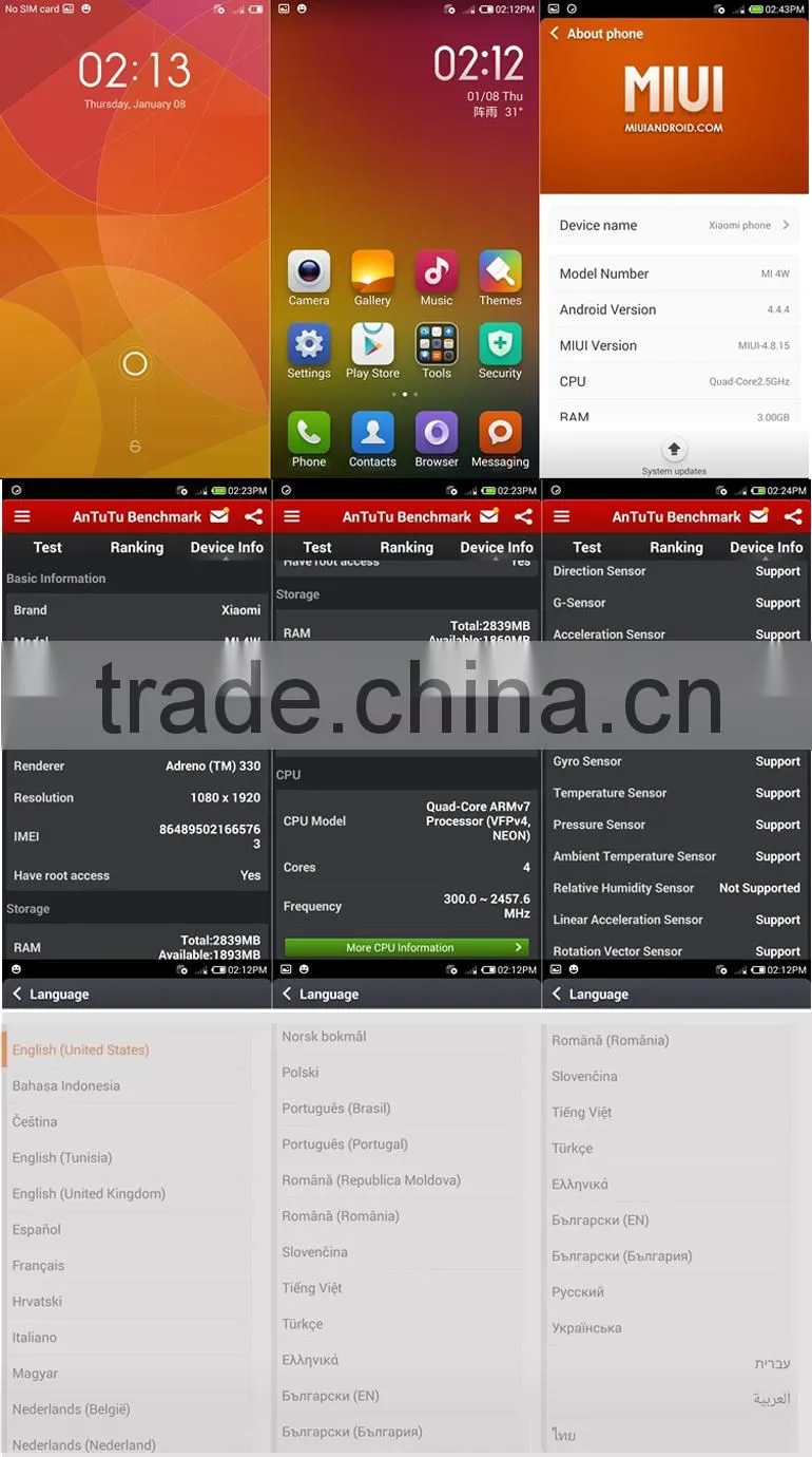 Smart Phone xiaomi mi4 white color