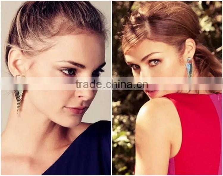Funky earrings for girls parrot crystal rhinestone earring crystal parrot earrings