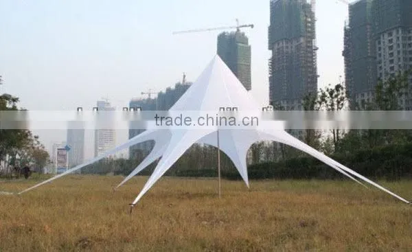 Factory sale white oxford fabric Star tents star shaped canopy tent star shade tent canopy star sun shelter