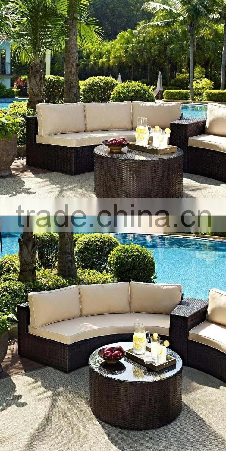 Outdoor Rattan Garden Terrace Furniture Leisure Round Wholesale Rattan Wicker Furniture