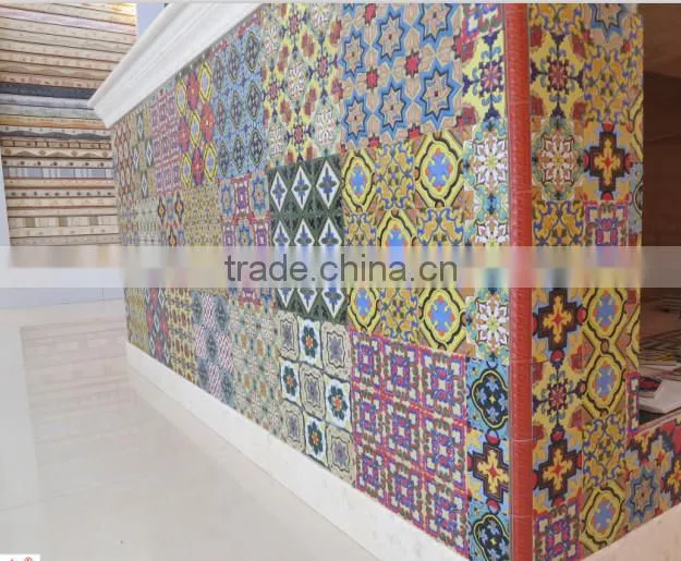 stair decorated border tile