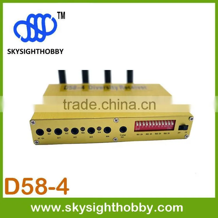 D58-4 FPV 5.8G 4CH Audio Video 5.8GHz Diversity Receiver 5.8ghz wireless video transmitter receiver