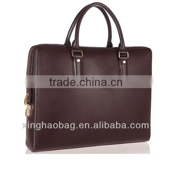 Men's bag! genuine leather laptop bag briefcase