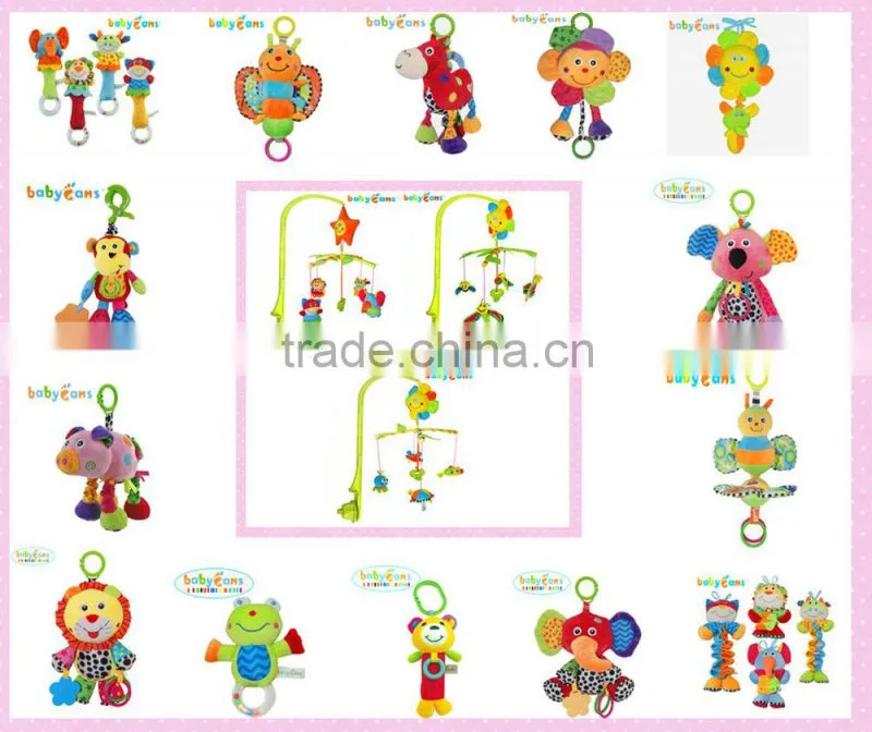 Babyfans Plush Stuffed Baby Best Gift Rattle Hanging Crib Toys For Baby
