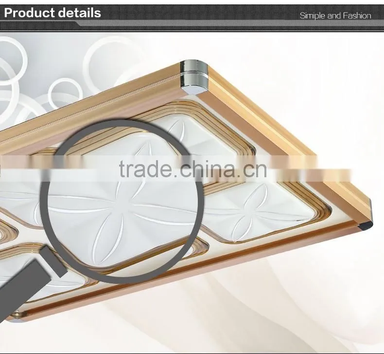 2016 New Design Square ceiling led lighting 30W 60W three color changable ceiling lamp