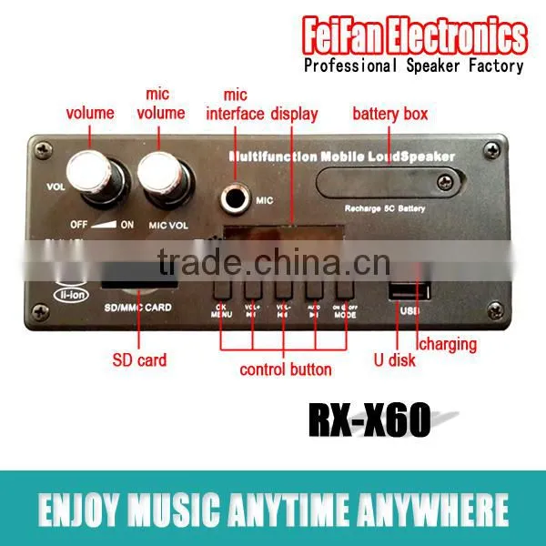 Top Sale 6.5 Inch Usb Speaker With Fm Radio