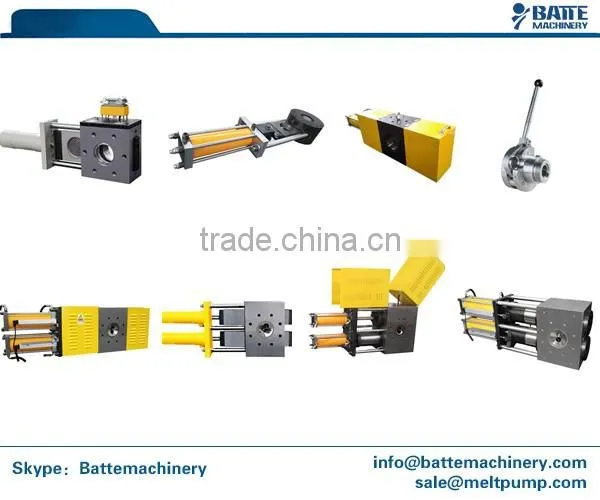 Continuous filtration screen changer for plastic pelletizing machinery