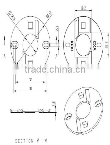 High quality pc CXA18XX ideal cob led lens holder