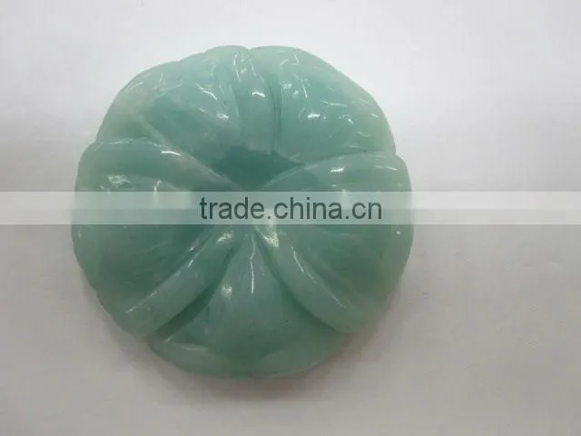 Mixed gemstone carved flower amethyst carved five-petal flower