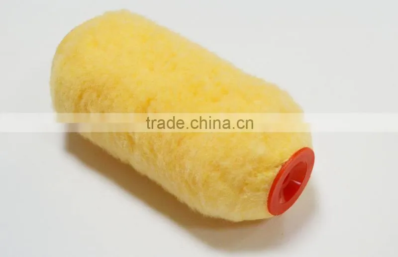 long pile yellow polyester paint roller