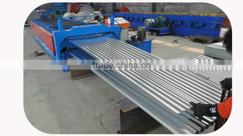 Durable in use most popular corrugated color roof tile machine