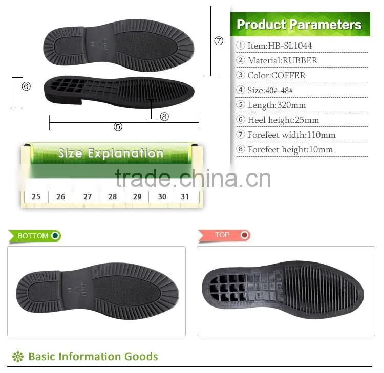Gents various styles formal shoes rubber outsole