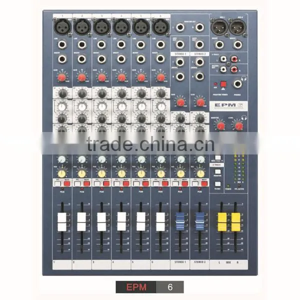 EPM6 6 mono channels audio mixer audio