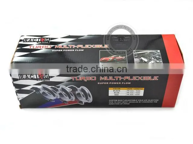Flexible heat resistant hose, flexible exhaust pipe with flange
