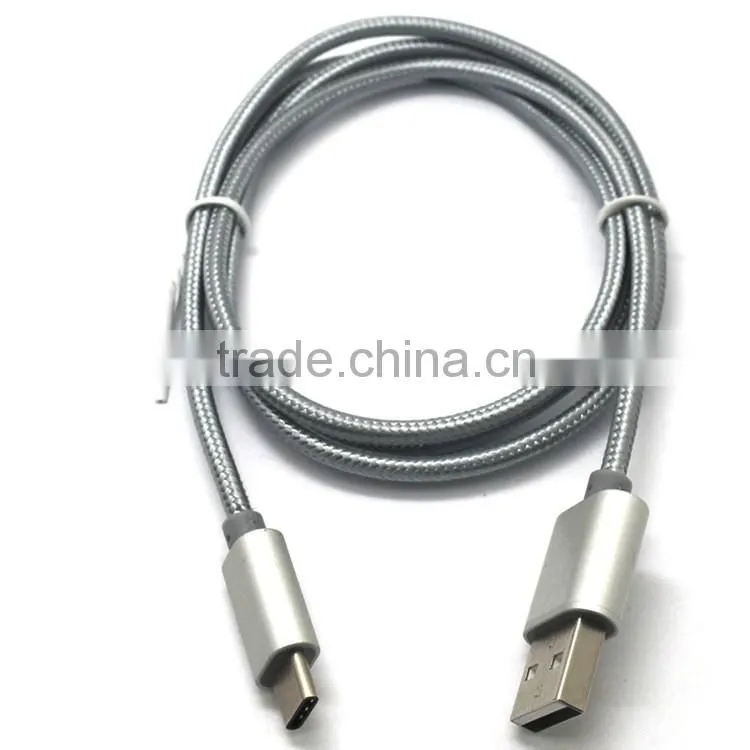 low price high quality braided Type C cable