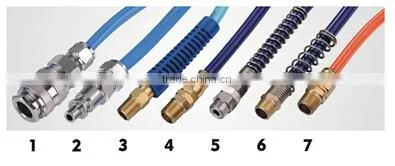 PU Air Hose, Polyurethane Coiled Hose, with coupler Compressor