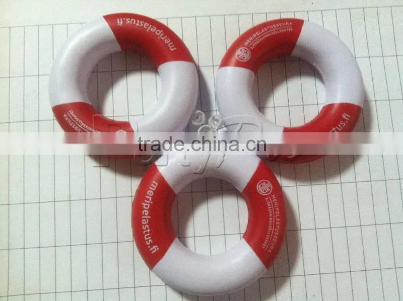Partypro Wholesale Soft Toy Customize Donut Swim Ring KeyChain PU Stress Ball