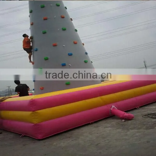 Hot sale inflatable climbing rock climbing wall,rock climbing game
