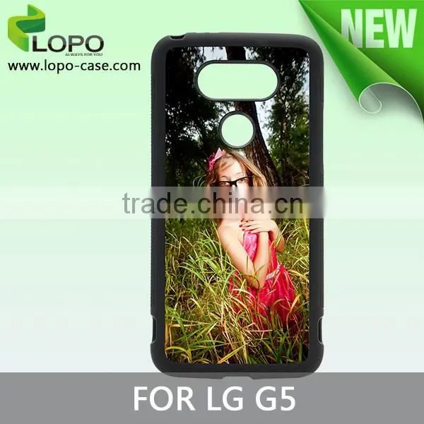 Anti-scratch best quality 2d sublimation blank TPU phone cover for LG G5