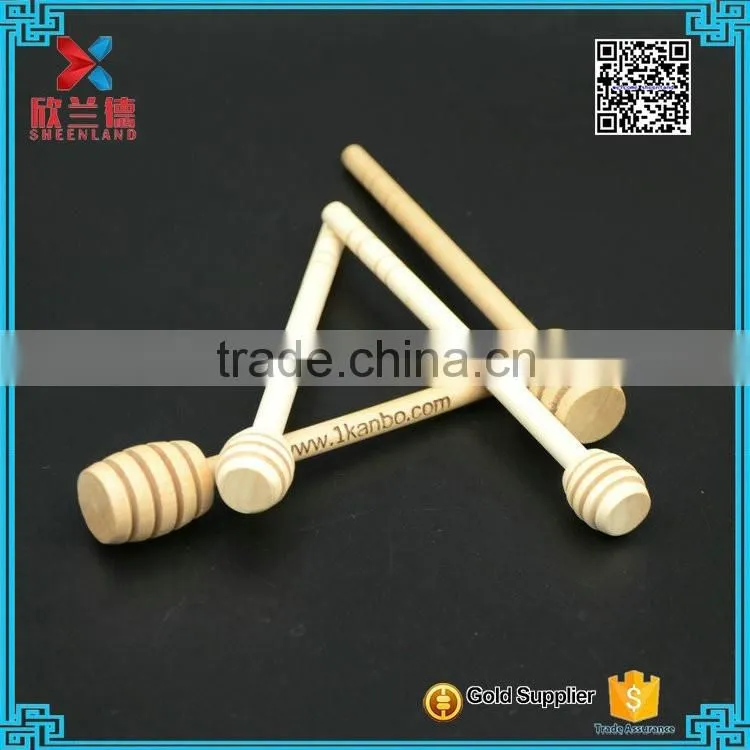 Long Handle Beech Wood Honey Dipper Stirring Rod Wooden Muddler Honey Stick