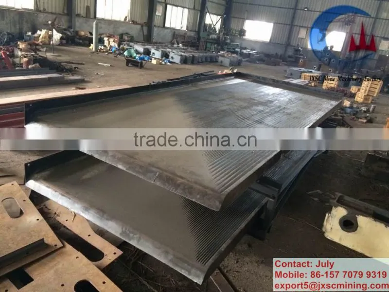 High quality chromite sand shaking table,chrome ore shaking table for Africa market