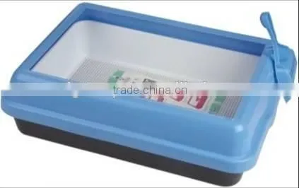 Big Square Cat Litter Pan With Gridding And New Scoop