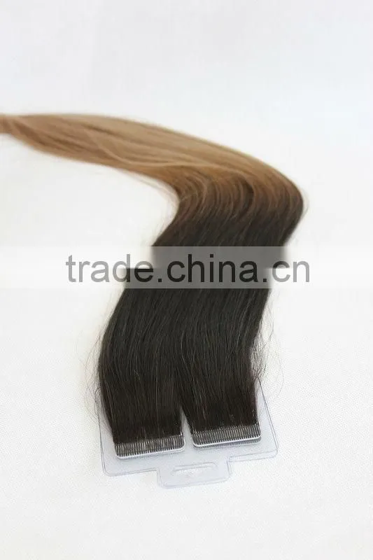 my new tape hair extension 100% human remy hair tape extensions