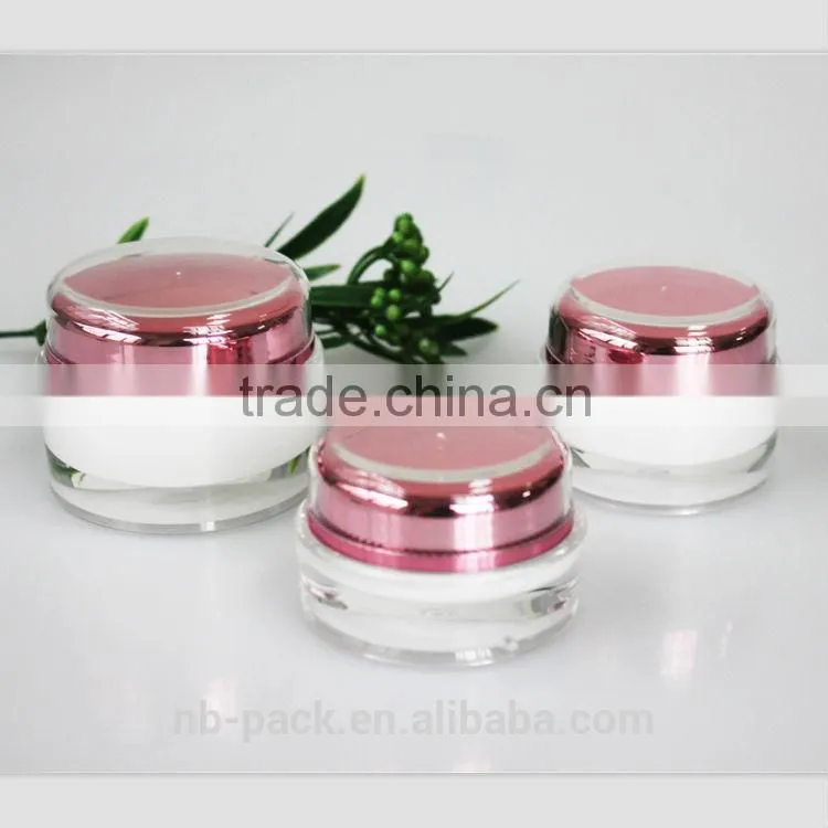 new product popular cosmetic plastic container Round Acrylic Jar