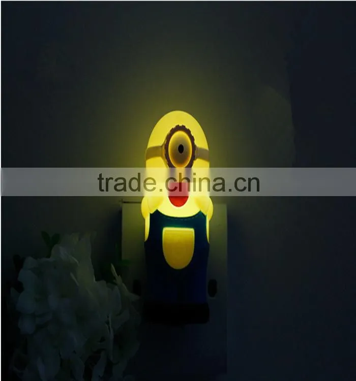 Creative Cartoon Little Yellow Man Shape Energy Saving Lamp
