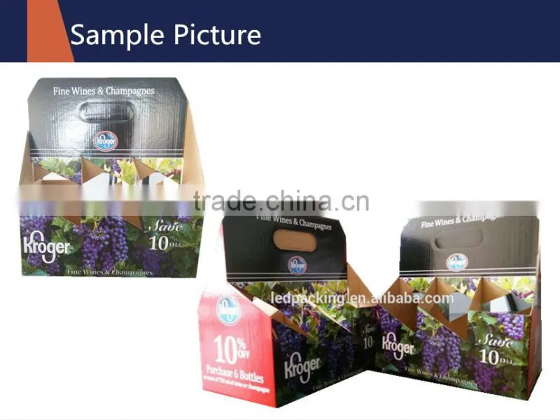China supplier 6 picks carton box for beer with custom printing
