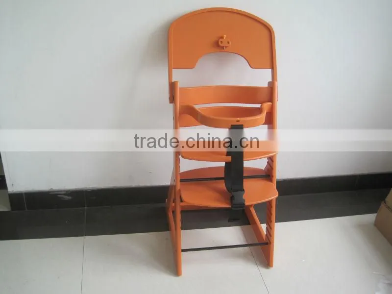 Wooden baby high chair