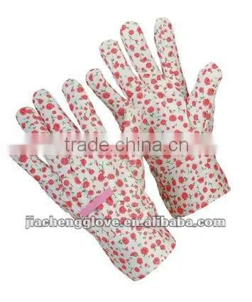 garden gloves flower , canvas gloves