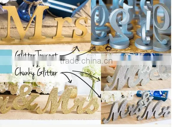 2016 new design stainless steel number signs,table decoration letter for wedding reception