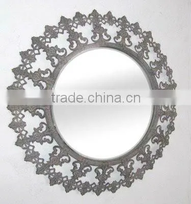 110209MK-Round framed wall mirror metal wall mirror
