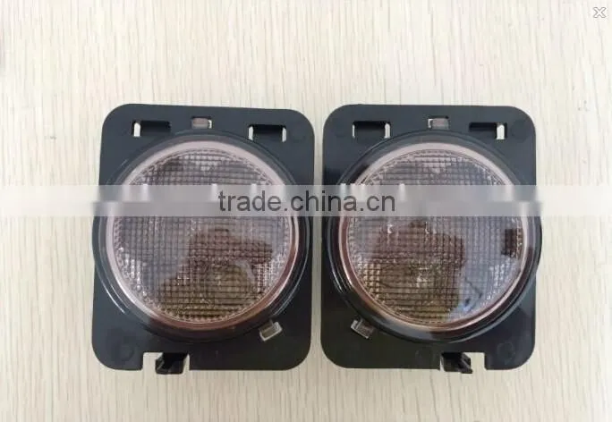 LED Side Maker lights for Jeep Wrangler Amber Front Fender Flares Parking Turn Lamp Bulb Indicator Lens
