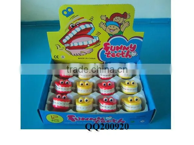 Plastic wind-up jumping expression ball
