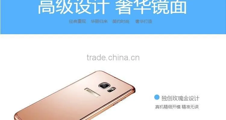 2016 New Products Metal Mirror Back Bumper Phone Case Cover For Samsung Galaxy S6 Edge Plus
